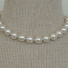 Vintage Creamy White Faux Pearl 14 MM Necklace
