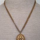 Vintage Antique Unique Pendant Double Chain Necklace