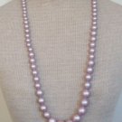 14)Vintage Purple  Ovesrsize Faux Pearl Necklace