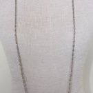 Vintage Silver Long FOB Chain 46 1/2"
