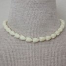 Vintage Faux Ivory Molded Tulip Necklace