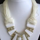 Vintage Chunky Cream Necklace