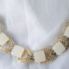 Vintage Coro  White Lucite  Bracelet
