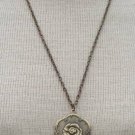 VTG Victorian Revival Locket Mirror Pendant Necklace