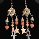 Vintage Multiple Strands Tribal Dangle Earrings