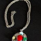 Vintage Multi  Stone Necklace/Pendant