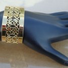 Vintage Gold Tone Unique Cuff Bracelet