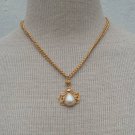 Vintage Cute  Avon Bug Rhinestone Pendant Necklace
