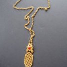 Vintage Chic Avon Glass Dangle Pendant Necklace