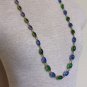 Vibrant Vintage Green & Blue Cabochona Necklace