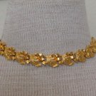 Vintage Golden Leaves Link Choker Necklace