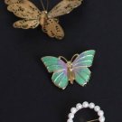 Beautiful Vintage Butterfly Pin Brooch Collection