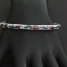 Vintage Cloisonne Ceramic Bangle Bracelet