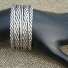 Vintage Art Deco Silver Tone Cuff Bracelet