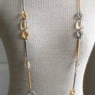 Vintage Boho  Mesh Long Necklace 50" 1980s