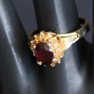 Vintage Beautiful Red Garnet Ring Size 8