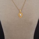 Vintage Tear Drop White Faux Pearl Necklace