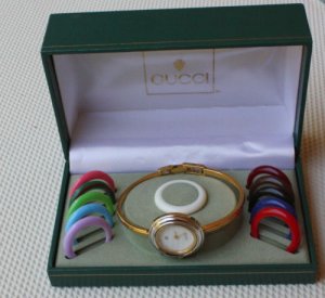 Vintage Gucci Multi Color Bezel Lady Watch