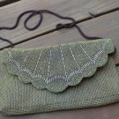Vintage Gold Tone Satchel Beaded Purse