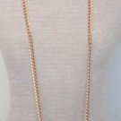 Vintage Gold Tone Chain 50" Long Strand Necklace