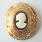 Cute Vintage Coro Cameo Pin/Brooch