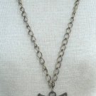Vintage Antique Shield Pendant Chunky Chain Necklace