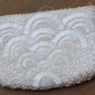 Vintage Hand Made White Beaded Purse