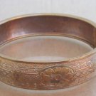 Vintage Victorian Engraved Hinged Bangle Bracelet
