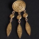 Vintage South West Dream Catcher Brass Tone Pendant