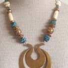 Unique Vintage Art Deco Chunky Bold Necklace