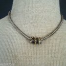 Chic Vintage Silver Rhinestone Chunky Chain Necklace