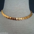 Unique Vintage Gold Flake Choker Necklace