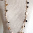 Vintage Antique Charms Long Strand Chain Necklace 36"