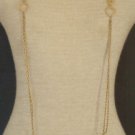Chic Vintage Gold Chain 54"Long Double Strands Necklace