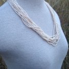 Vintage Cream Faux Pearl Multi Strands Necklace