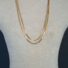 Elegant Vintage Crown Trifari  Gold 29" Chain Necklace