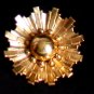 Vintage Coro Golden Metal Flower Pin/Brooch