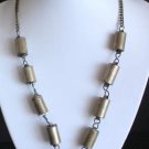 Vintage Art Deco Silver Barrel Necklace/Pendant Unique!