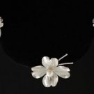 Vintage Argo & Lehne Pearl Sterling Brooch Earrings Set