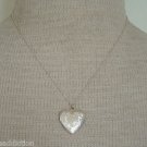 Cute Vintage Silver Tone Tiny Heart Locket