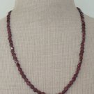 Chrming Vintage Purple Amethyst Like Glass Necklace