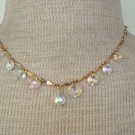 Dressy SAC Vintage Aurora Borealis  Drop Necklace