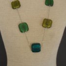 Vintage Chunky Colorful Glass Necklace