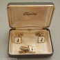 Vintage Esquire Mother Of Pearl Cuff Links Tie Clip