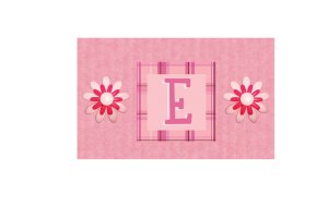 Pink Flower Alphabets