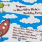 Rocket Personalized Birthday Invitation