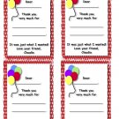 Balloon Personalized Thank You Notes