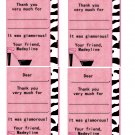 Diva Personalized Thank You Notes