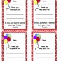 Digital Balloon Personalized Thank You Notes