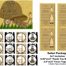 Printed Safari Personalized Birthday Package